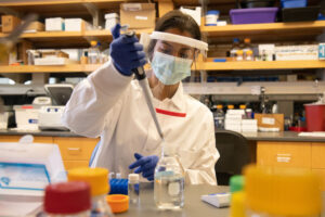 Photo of research student.
